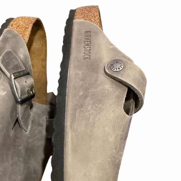 Birkenstock Boston BS Soft Footbed Clogs Iron Suede Women’s 38 / 7 Regular - Picture 4 of 6